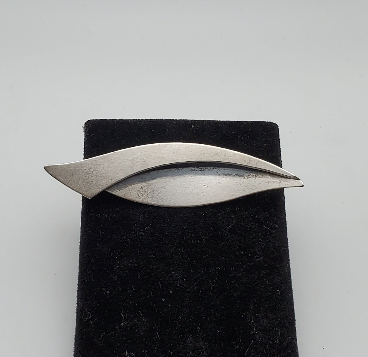 Beau - Vintage Sterling Silver Modern Design Brooch