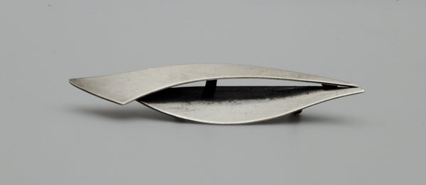 Beau - Vintage Sterling Silver Modern Design Brooch