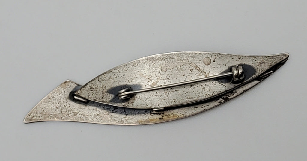 Beau - Vintage Sterling Silver Modern Design Brooch