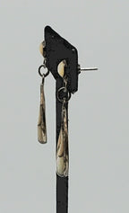 Anita Whitegoat - Vintage Inlaid Mother of Pearl Sterling Silver Earrings