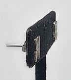 Vintage Blue and Red Crushed Stone Butterfly Stud Earrings