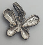 Glittery Sterling Silver Butterfly Charm