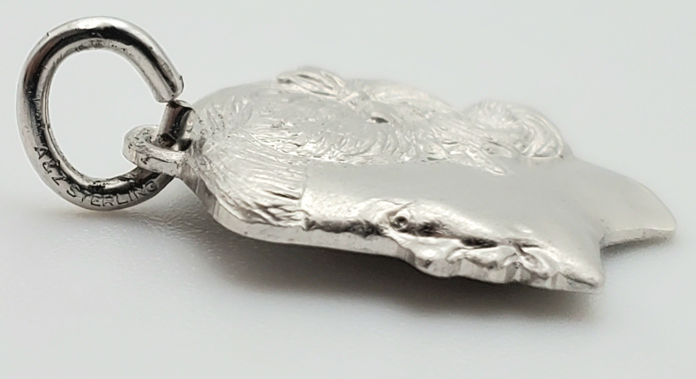 Vintage Young Girl's Profile Sterling Silver Charm