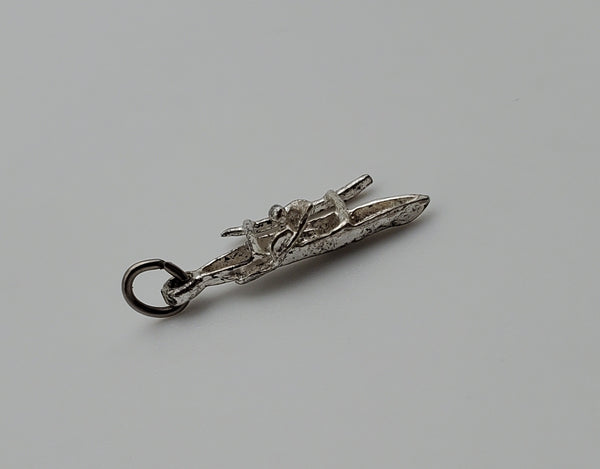 Outrigger Canoe Sterling Silver Charm