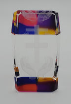 Glass Christian Cross Laser Engraved Glass Art