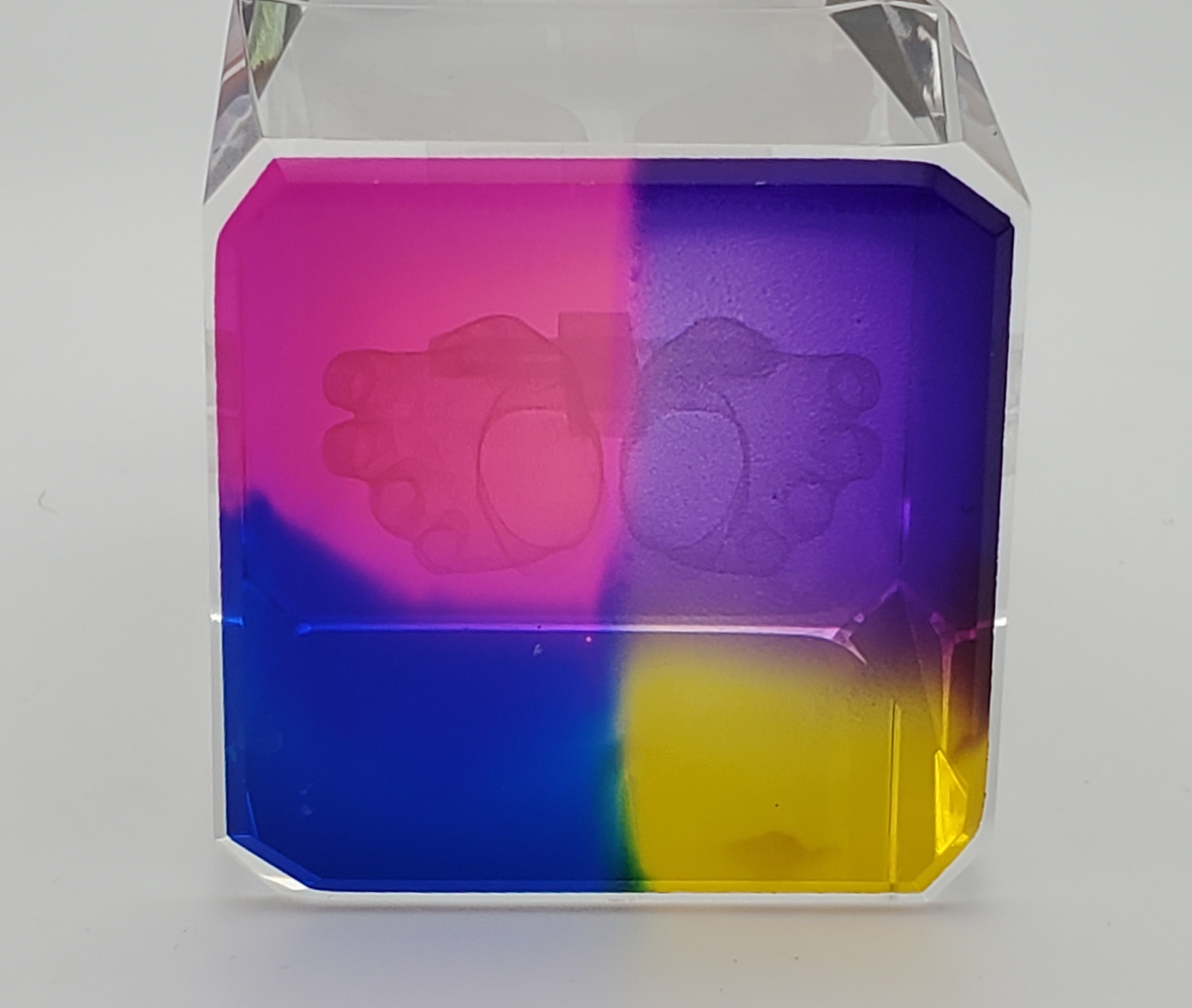 Glass Christian Cross Laser Engraved Glass Art
