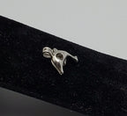 Dolphin with Loose Pearl Hinged Pendant