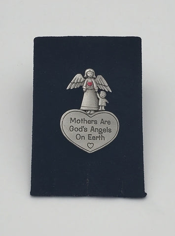 Jonette Jewelry - "Mothers are God's Angels on Earth" Vintage Brooch