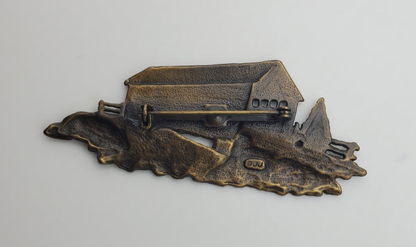 Jonette Jewelry - Vintage Covered Bridge Brooch