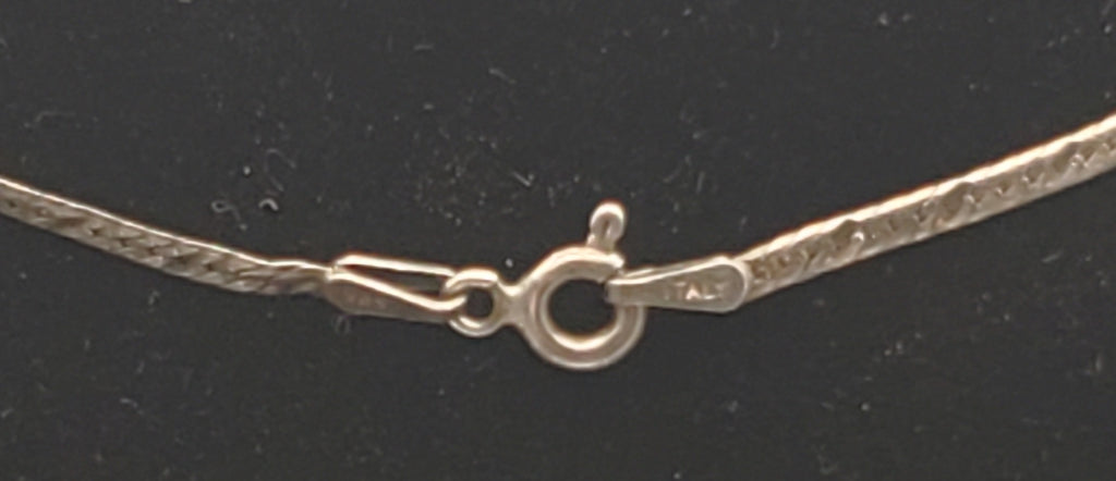 Vintage Leaning Tower of Pisa Pendant on Sterling Silver Chain Necklace - 18.25"