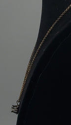 Diamonique Cubic Zirconia Gold Tone Sterling Silver Flower Pendant on Gold Tone Sterling Chain Necklace - 17.75"