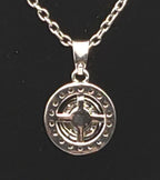 Cubic Zirconia Pendant Chain Necklace - 15.5 + 3.5"