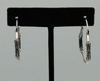 Sarda - Vintage Sterling Silver Hoop Earrings