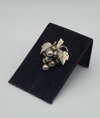 Vintage Sterling Silver Handmade Grape Bunch Brooch/Pendant