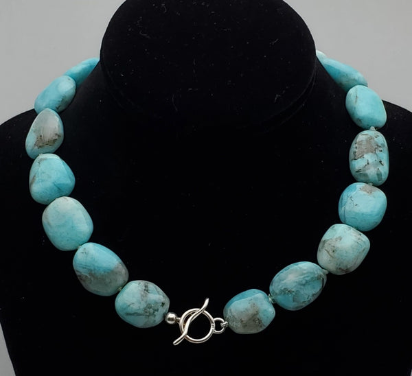 Simon Sebbag - Amazonite with Sterling Silver Pendant Necklace - 18"