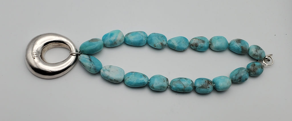 Simon Sebbag - Amazonite with Sterling Silver Pendant Necklace - 18"