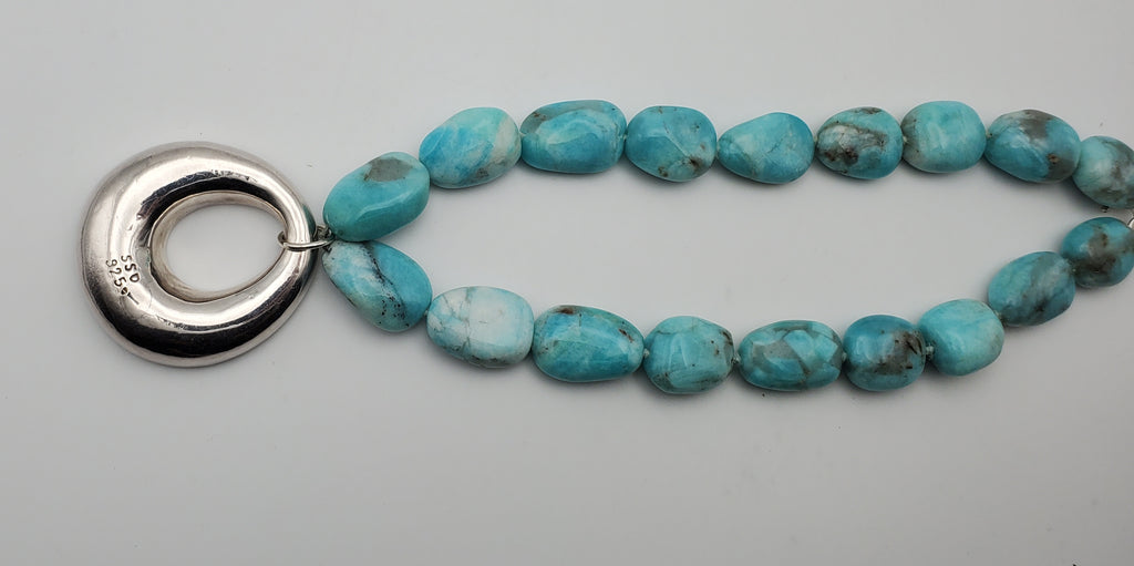 Simon Sebbag - Amazonite with Sterling Silver Pendant Necklace - 18"