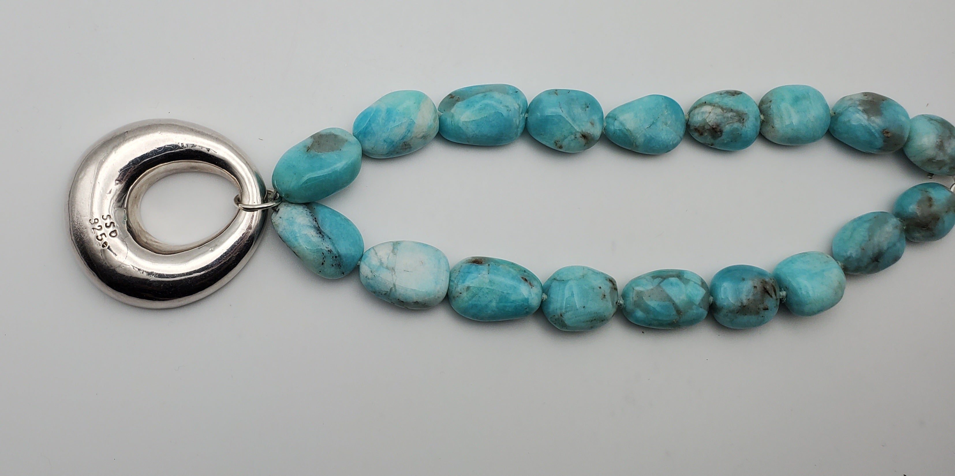 Simon Sebbag - Amazonite with Sterling Silver Pendant Necklace - 18"