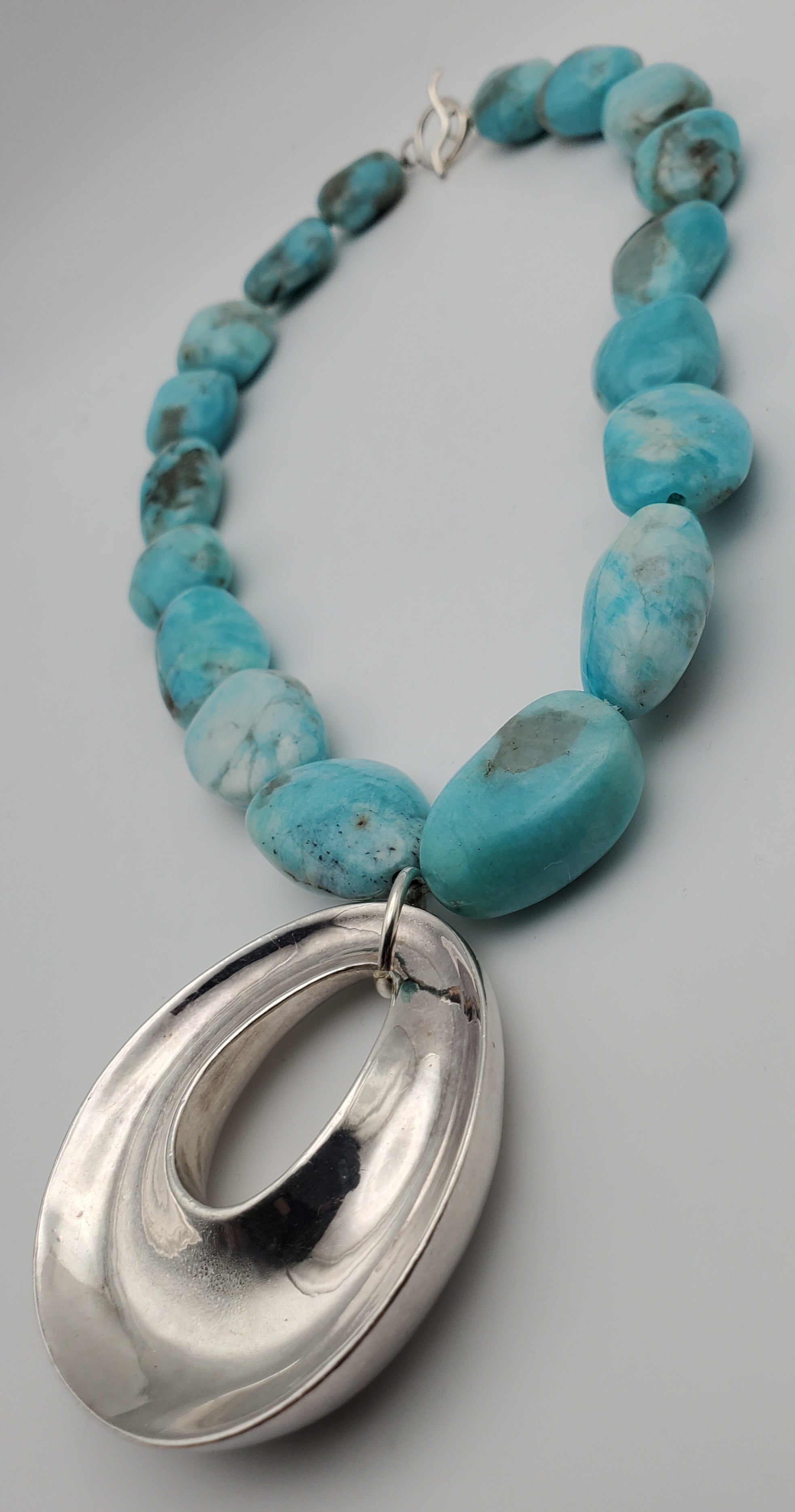 Simon Sebbag - Amazonite with Sterling Silver Pendant Necklace - 18"