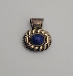 Vintage Sterling Silver Lapis Lazuli Pendant