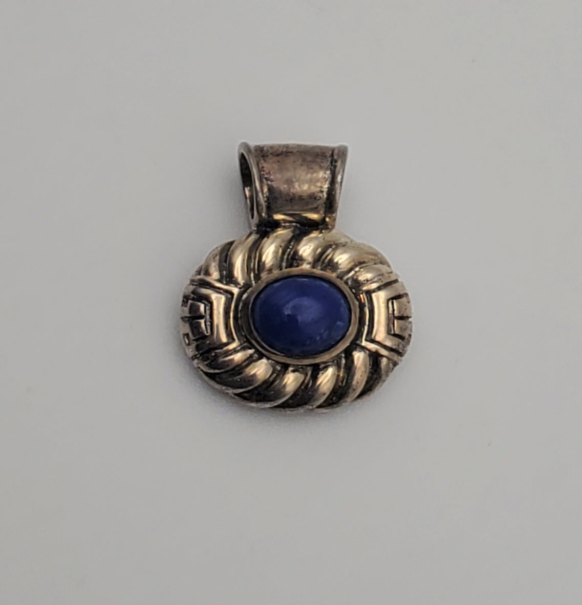 Vintage Sterling Silver Lapis Lazuli Pendant