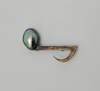 Vintage Tahitian Pearl Sterling Silver Eighth Note Brooch