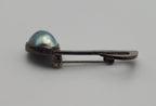 Vintage Tahitian Pearl Sterling Silver Eighth Note Brooch