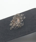 Vintage Sterling Silver Filigree Flower Brooch
