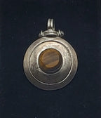 Vintage 950 Silver and Tiger's Eye Handmade Pendant