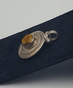 Vintage 950 Silver and Tiger's Eye Handmade Pendant