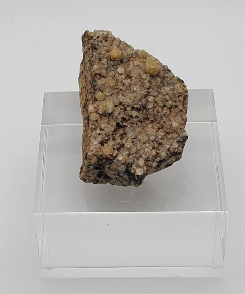 Rutile Quartz Crystal Cluster Mineral Specimen on Matrix - Pakistan