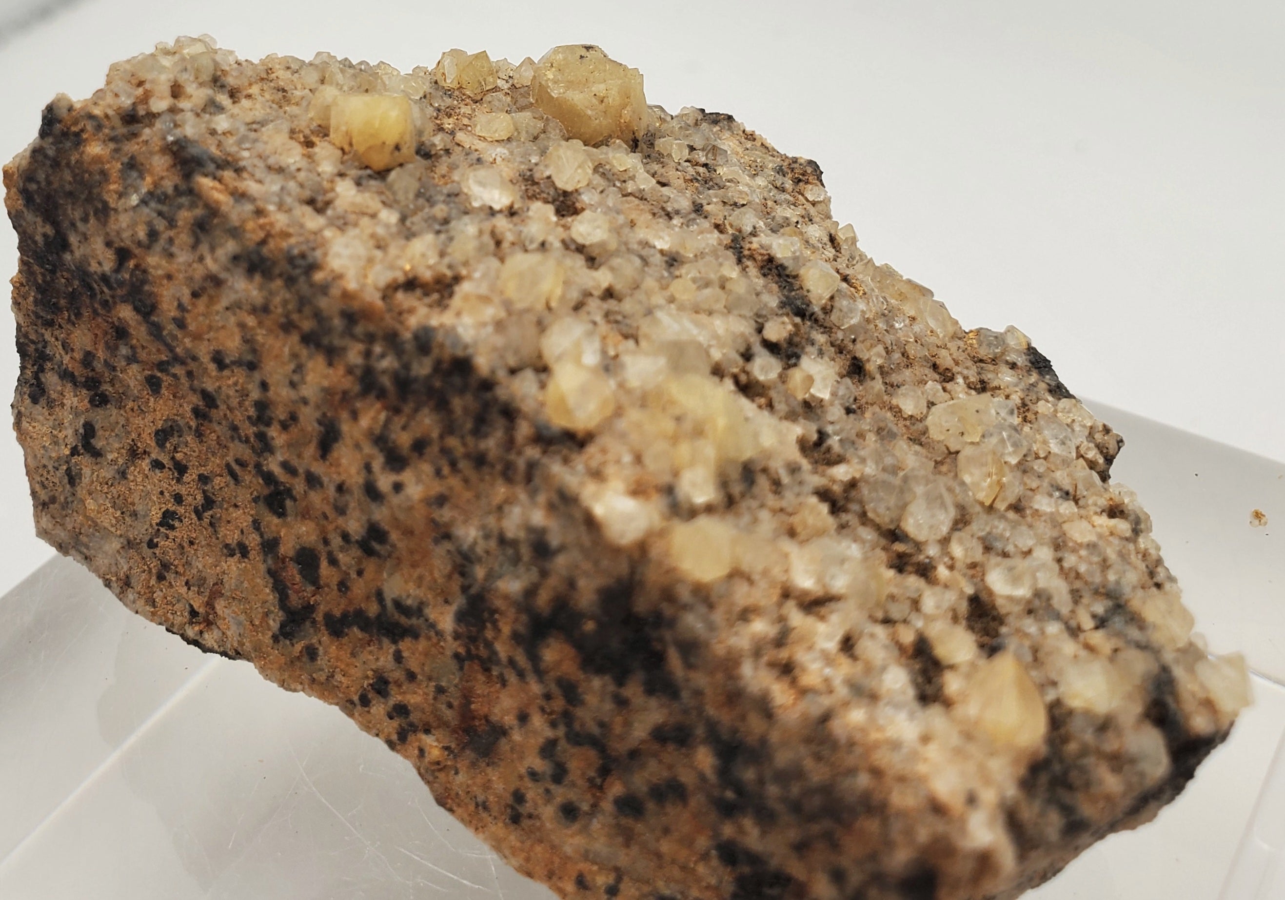 Rutile Quartz Crystal Cluster Mineral Specimen on Matrix - Pakistan