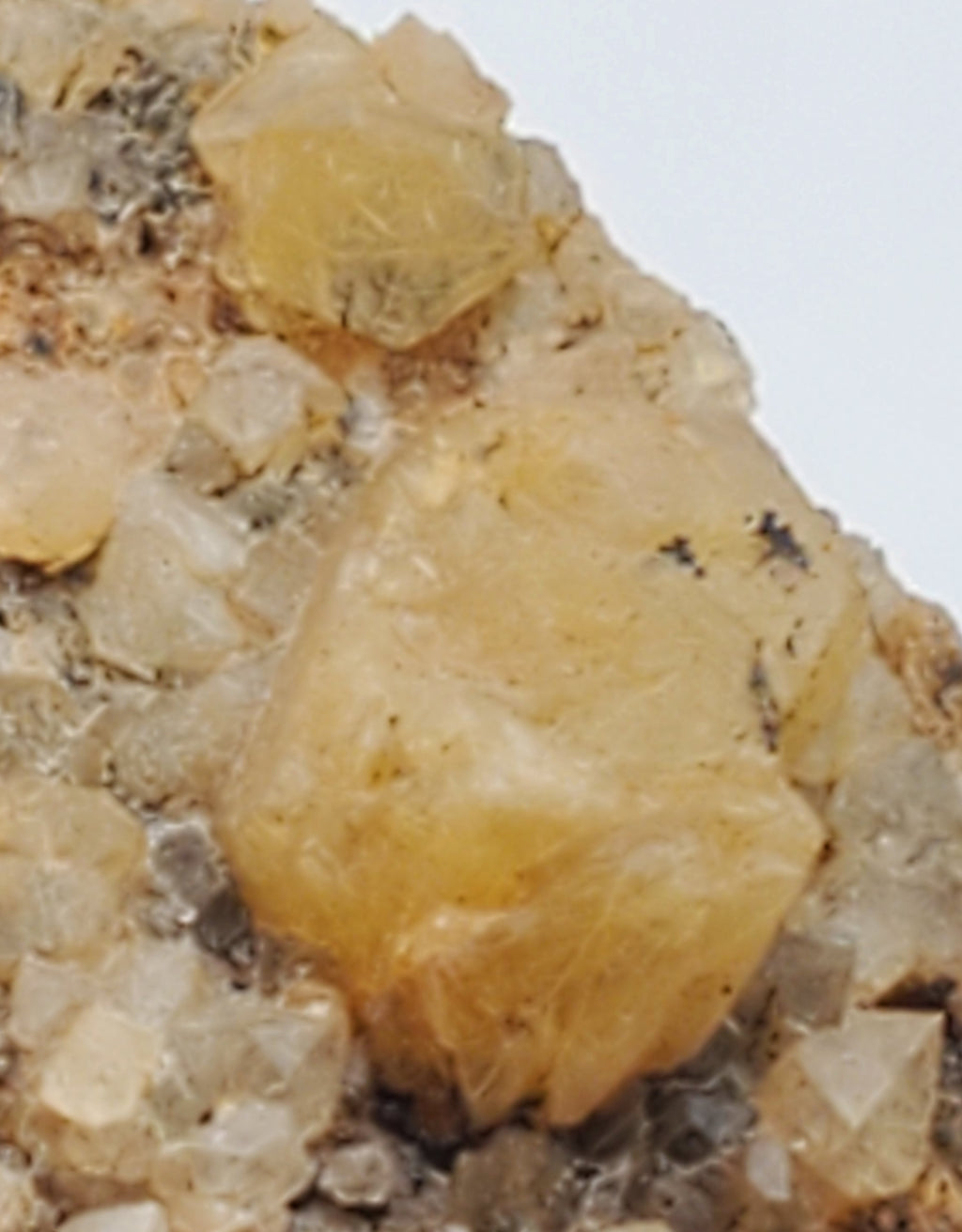 Rutile Quartz Crystal Cluster Mineral Specimen on Matrix - Pakistan