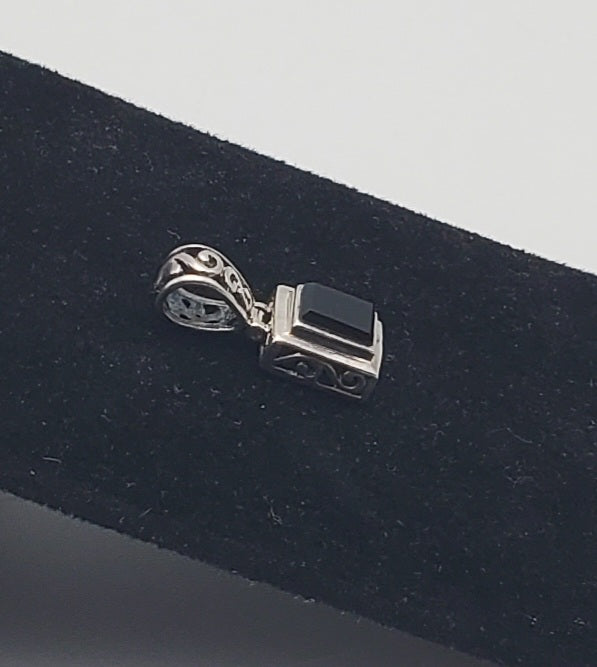 Sterling Silver Black Onyx Pendant