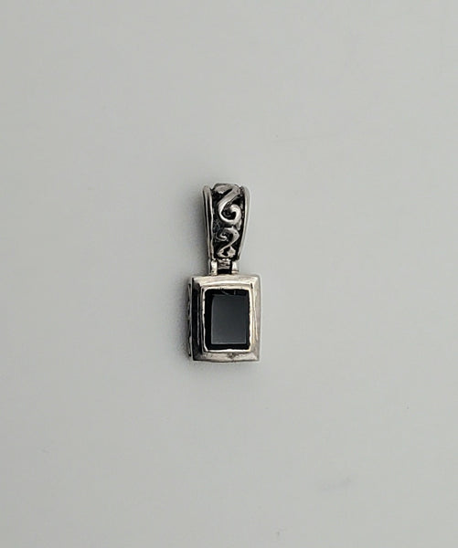 Sterling Silver Black Onyx Pendant