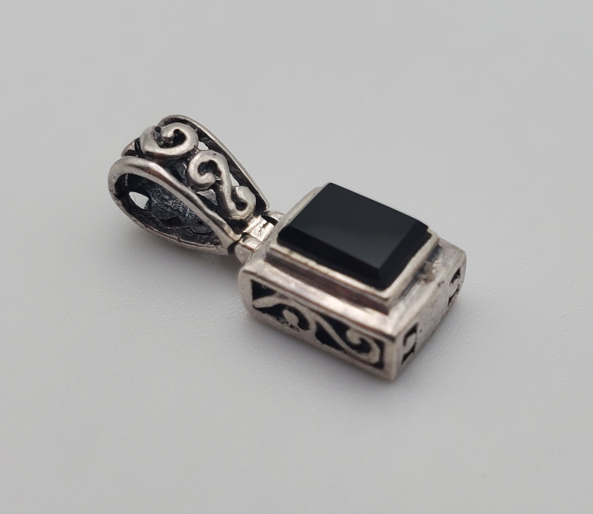 Sterling Silver Black Onyx Pendant