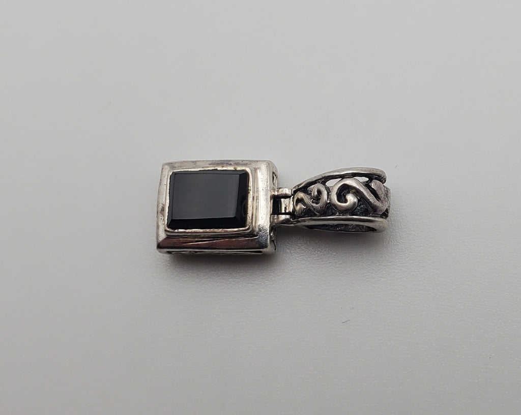Sterling Silver Black Onyx Pendant