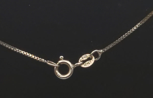 Amethyst Slide Pendant on Italian Sterling Silver Chain Necklace - 18"