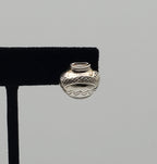 SINGLE UNMATCHED Sterling Silver Pottery Vase Stud Earring