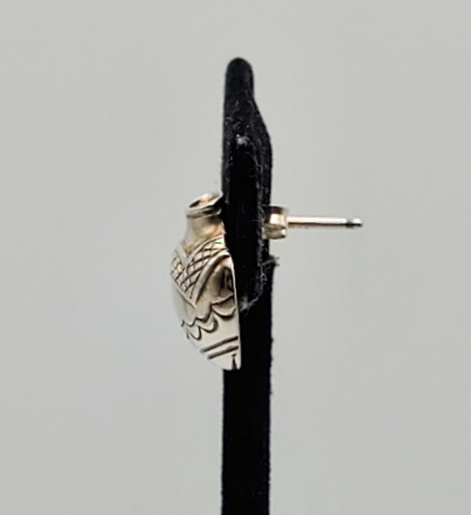 SINGLE UNMATCHED Sterling Silver Pottery Vase Stud Earring