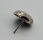 SINGLE UNMATCHED Sterling Silver Pottery Vase Stud Earring