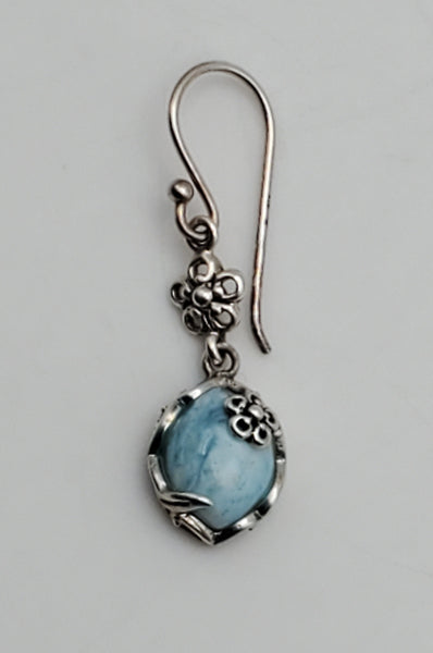 SINGLE UNMATCHED Larimar Sterling Silver Dangle Earring