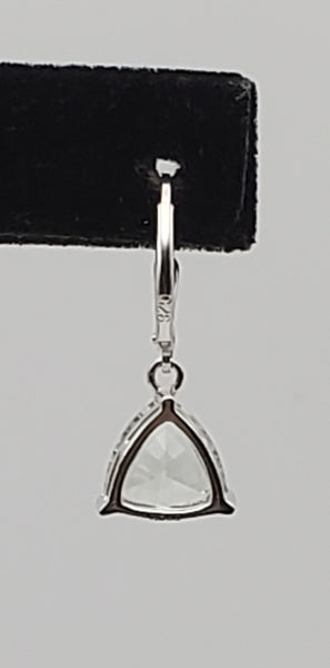 SINGLE UNMATCHED Prasiolite Sterling Silver Dangle Earring