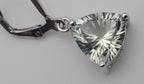 SINGLE UNMATCHED Prasiolite Sterling Silver Dangle Earring