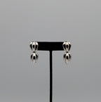 Zina - Vintage Sterling Silver Clip-On Earrings