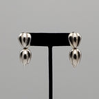 Zina - Vintage Sterling Silver Clip-On Earrings