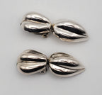 Zina - Vintage Sterling Silver Clip-On Earrings