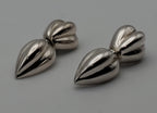 Zina - Vintage Sterling Silver Clip-On Earrings