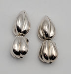 Zina - Vintage Sterling Silver Clip-On Earrings