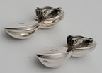 Zina - Vintage Sterling Silver Clip-On Earrings